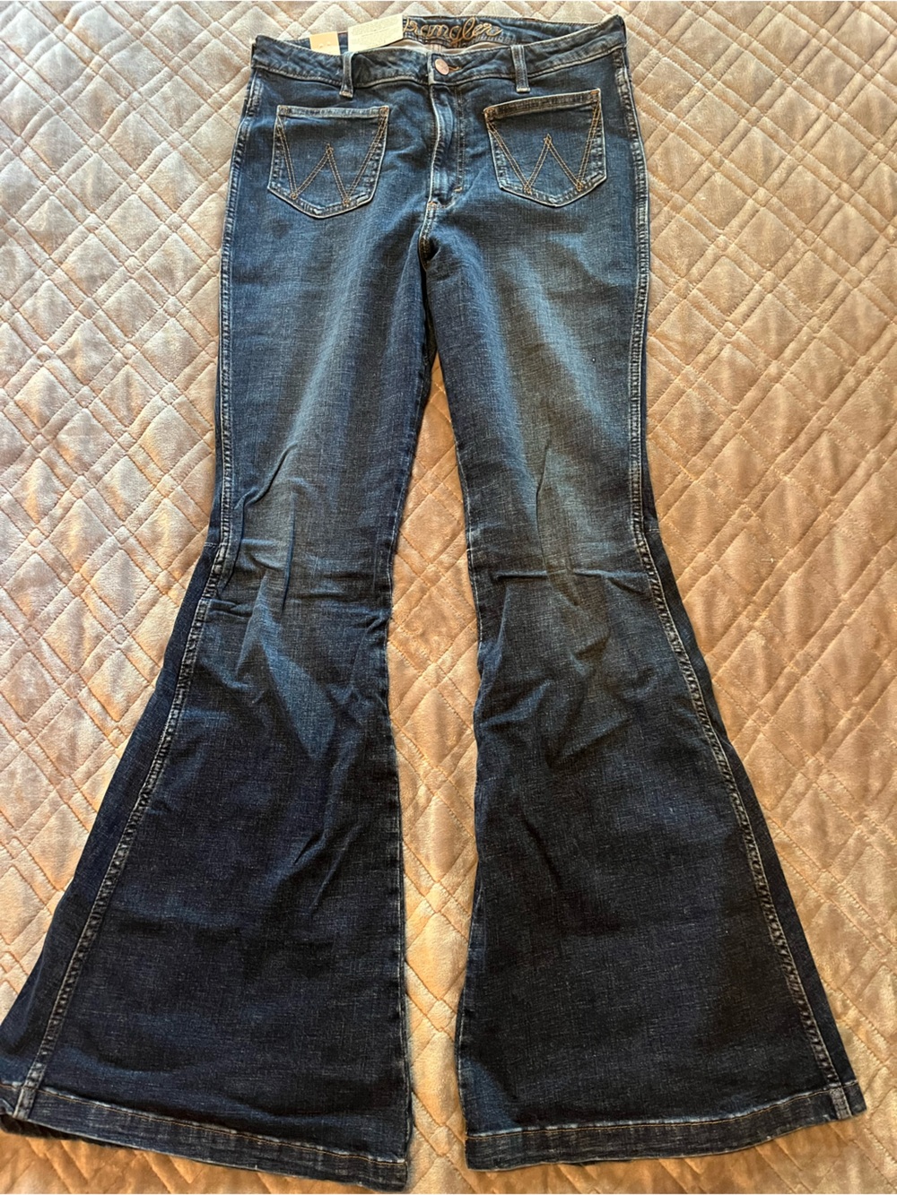 Wrangler Retro High-Rise Dark Blue Women's Jeans 31x36 NWT
